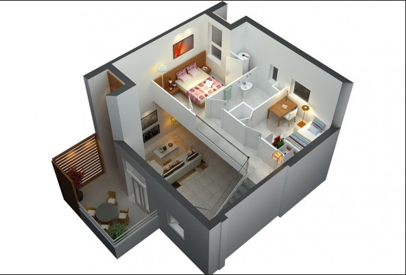 penataan ruangan rumah 2 lantai sederhana 1